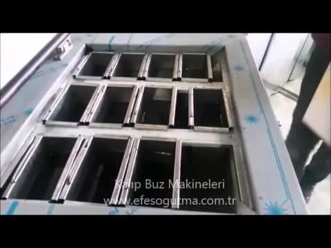 Vidéo machines à glace en blocs