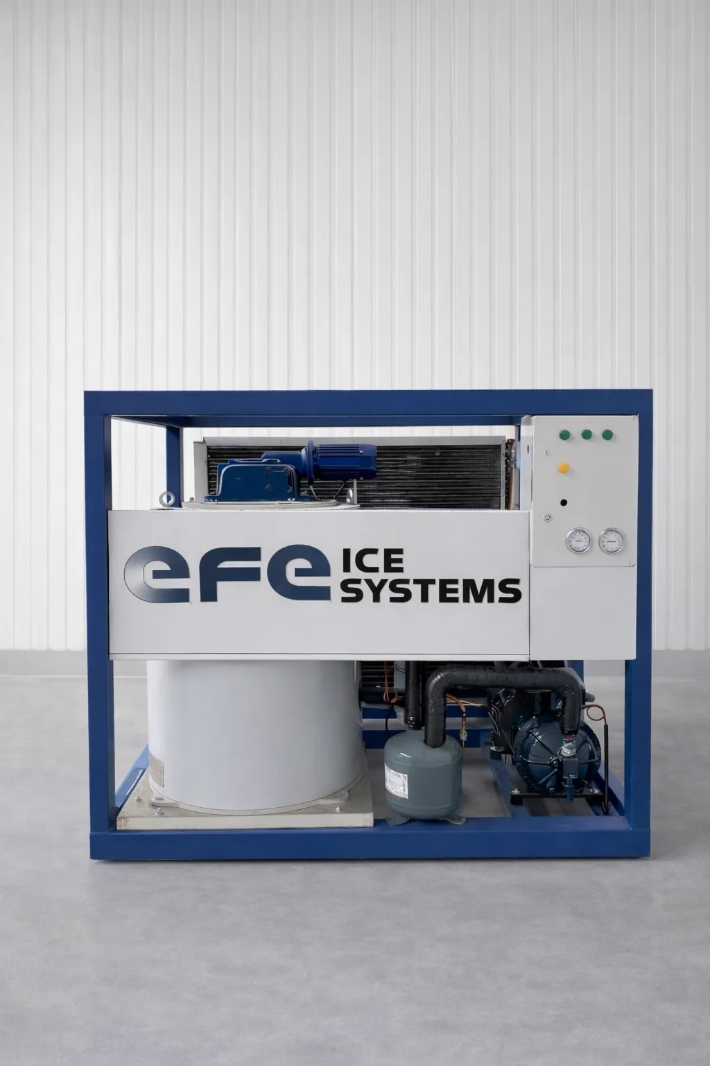 Industrial flake ice unit